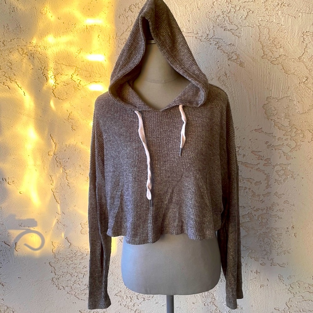 Forever 21 PJ Cropped Hoodie SM